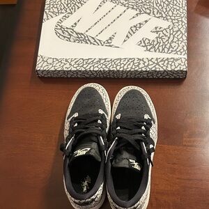 Nike Kids Black and White Patterned Sneakers
